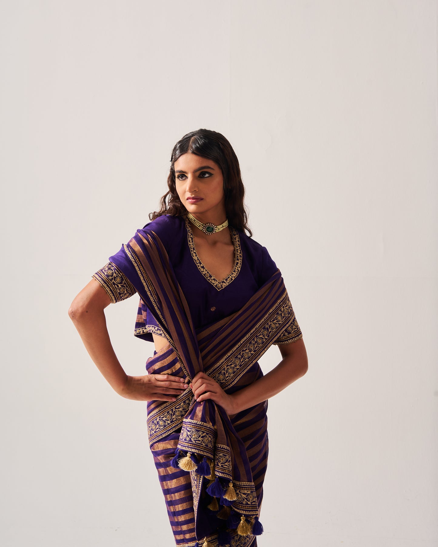 Stripes Saree
