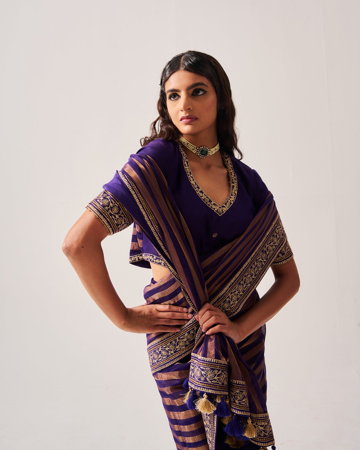 Stripes Saree