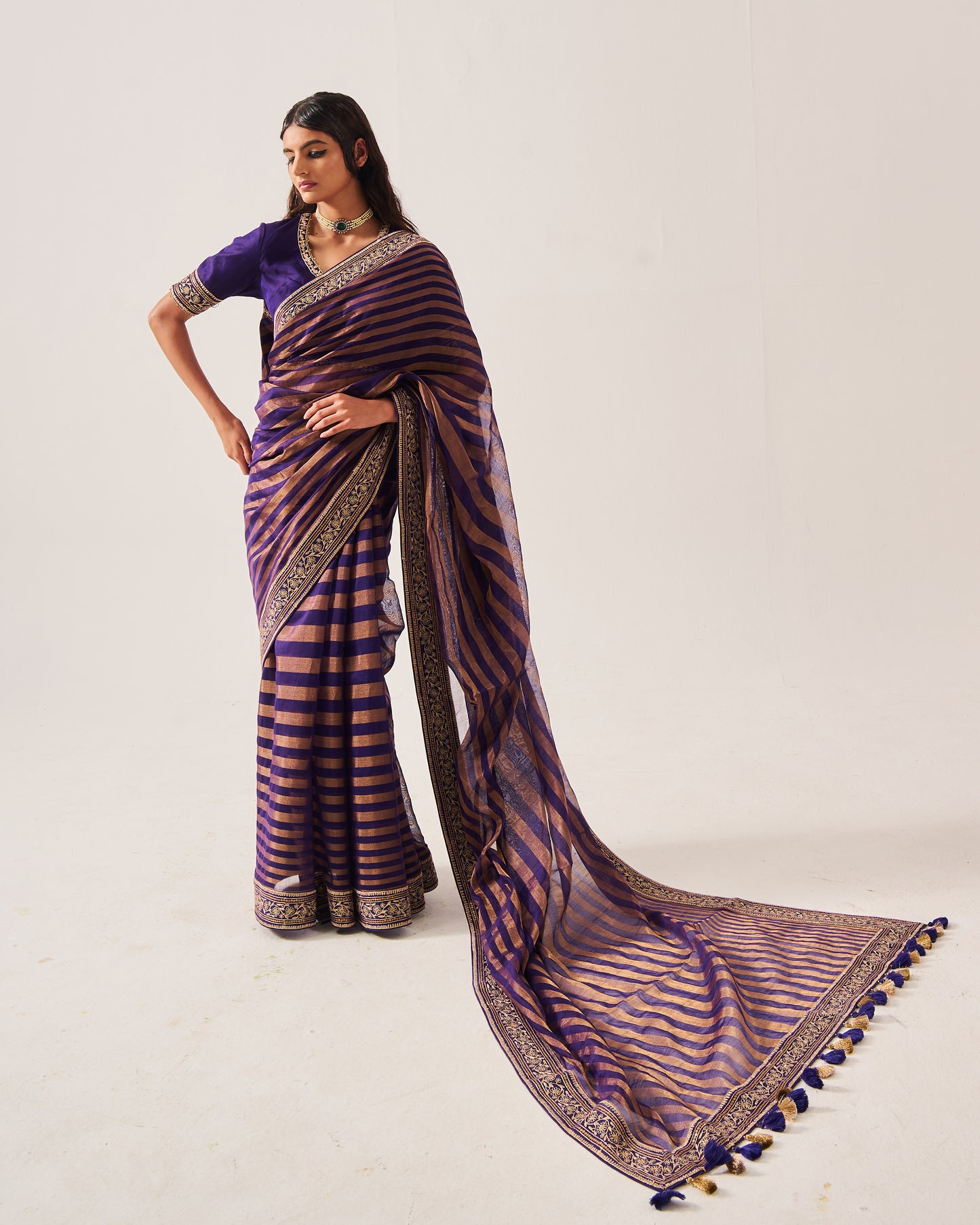 Stripes Saree